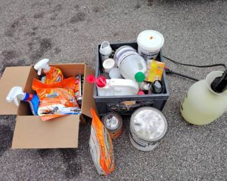 Mystery Lot of Household Chemicals