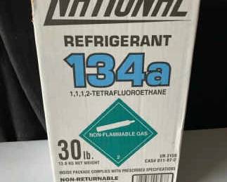 Brand New National Refrigerant 134a 30lb Tank