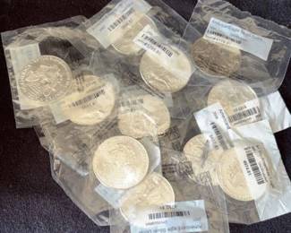 Littleton Coin Co. American Eagle Silver Dollars 11Oz Of Fine Silver