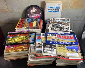 Muscle Car Mania Magazines, Clock, More
