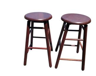 Pair of Wooden Stools