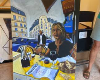 Pecoff painting large Grant Pecoff - has a local Gallery in Little Italy - firm at $500