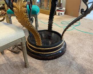 Fabulous Circular Table marble topped 