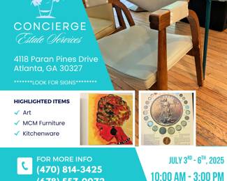 Altanta Estate Sale Mt Paran  Paran Pines