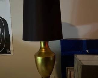 John Richard gold Lamp with black shade