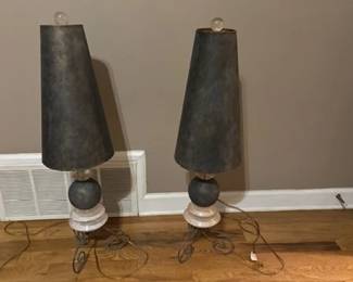 2 special orderd VAN Teal custom lamps