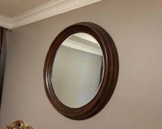 Bernhardt large beautiful simple 3 day Round Mirror
