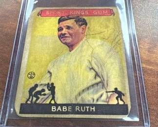 Sports Kings Gum Card - Babe Ruth
