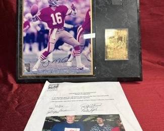 Joe Montana Plaque