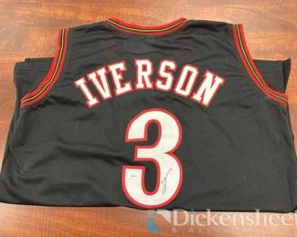 Signed Allen Iverson Jersey