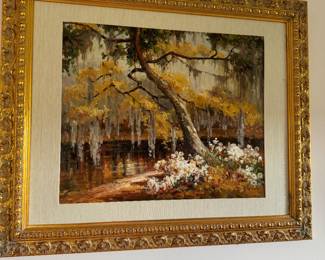 Oil on canvas H Adams signed lower right