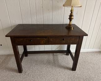 Fumed Oak Desk
