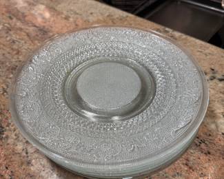 Glass Sandwich Pattern Plates
