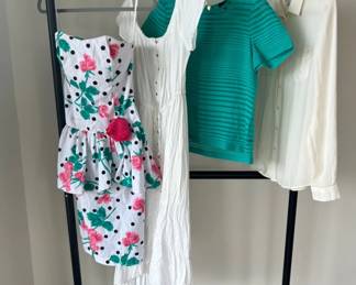 Vintage Peplum Dress With Long Summer Dress And Blouses