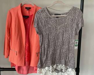 Brand New With Tags Knitted INC Blouses And Alfani Blazer