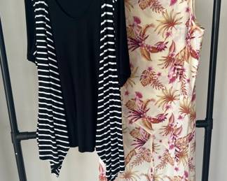 G By Giuliana XL Long Blouse With Christopher Banks Large Black Blouse