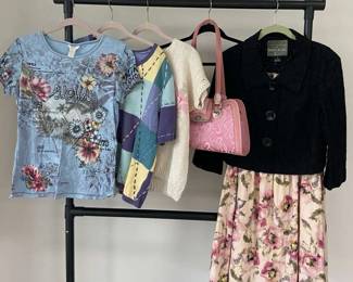 Unbranded Pink Purse Floral Dress Christopher Banks More