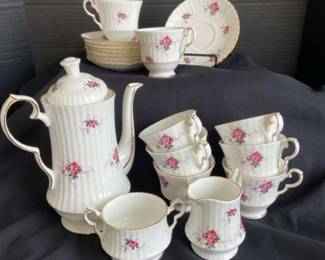 Princess House Hammersley Tea Cups Saucers Teapot Creamer Sugar Bowl