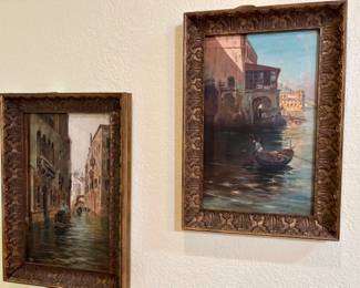 Vintage Italian Oil Paintings