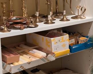 Brass candlesticks