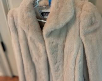 Mink coat, stain on inside lining