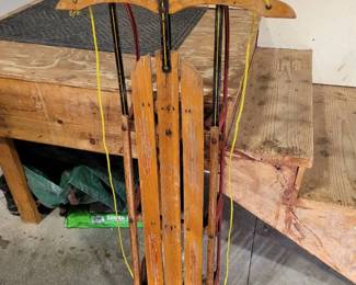 Vintage Wooden Sled