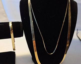 14k and 10k Necklaces and Bracelet