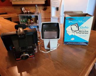 Polaroid Camera And Slide Viewer
