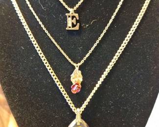 3 Necklaces And 3 Sets Of Earrings