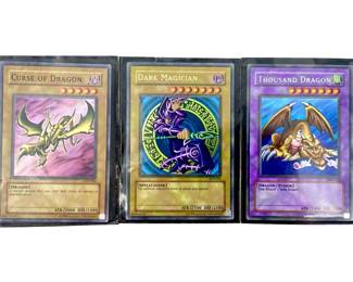 3pc 1996 Rare Holographic Yu-Gi-Oh Cards
