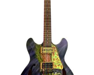 Signed Rotten Russ Joker-Design Ibanez Guitar
