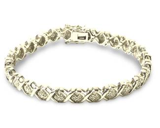 OTC Sterling Silver Diamond Tennis Bracelet
