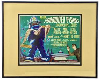 Original 1956 ‘Forbidden Planet' Theater Card
