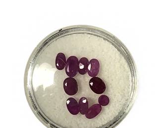 (10) Red Ruby Burma Loose Gemstones
