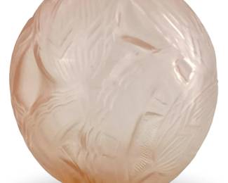 Frosted Link Art Glass Vase
