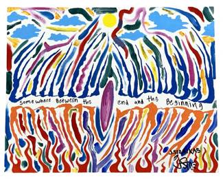 Signed James Stonikas Abstract Acrylic on Panel
