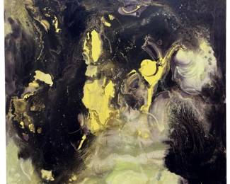 Signed Michelle Y Williams Abstract Oil on Canvas
