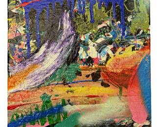 Signed James Stonikas Abstract Oil on Canvas
