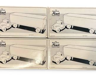 4pc Model B-61 Mack Tractor & Trailers
