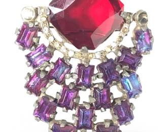 Gorgeous Roth-Feder Gemstone Brooch
