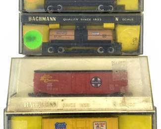 4pc Bachmann N-Scale Boxcar Collection
