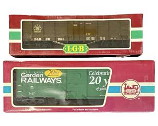 2pc G-Scale LGB Lehmann Train Boxcar Models
