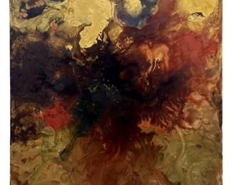 Signed Michelle Y Williams Abstract Acrylic Pour
