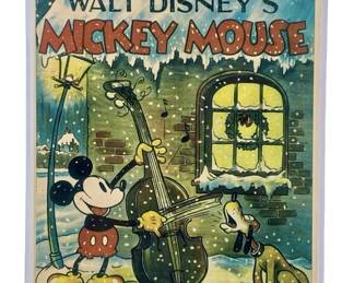 Original Mickey’s Good Deed Litho Theater Card
