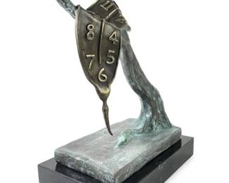 Signed Dali The Persistence of Memory Bronze
