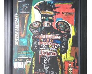 Jean-Michel Basquiat Abstract Boxer Serigraph
