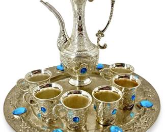 Traditional Turkish Ottoman Style Tea Set
