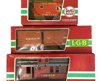 3pc LGB Lehmann G-Scale Train Boxcar Model Set
