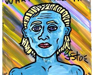 Signed James Stonikas Unique Acrylic on Canvas

