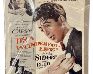 Original It’s a Wonderful Life Litho Theater Card
